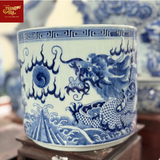  Bát Hương Vuốt Tay Dáng ống-Song Long-Men Tràm Ngọc Nếp 