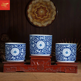  Bát Hương Hoa Giây Men Lam 