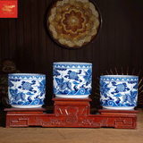  Bát Hương Long Lân Khánh Thọ Men Lam 