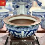  Bát Hương – Men Tràm Ngọc Nếp – Dáng Lựu – Vẽ Long Ẩn 