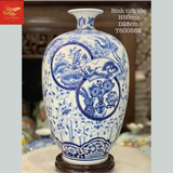  Bình Tích Lộc – Sen Hạc Cổ Đồ H50 