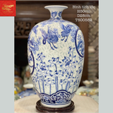  Bình Tích Lộc – Sen Hạc Cổ Đồ H50 