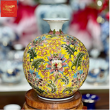  Bình Hút Lộc Vẽ Hoa Dây Vẽ Vàng H35 