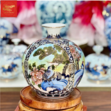  Bình Hút Lộc Vẽ Tứ Cảnh Vẽ Vàng H35 