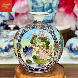  Bình Hút Lộc Vẽ Tứ Cảnh Vẽ Vàng H35 