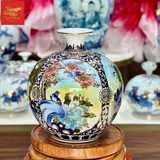  Bình Hút Lộc Vẽ Tứ Cảnh Vẽ Vàng H35 