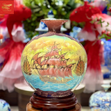  Bình Hút Lộc Nhị Cảnh Công Danh Phú Qúy-Thuận Buồm H35 