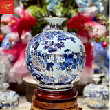  Bình Hút Lộc Bách Nhi Bách Phúc Vẽ Vàng H35 