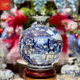  Bình Hút Lộc Bách Nhi Bách Phúc Vẽ Vàng H35 