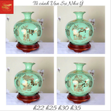  Bình Hút Lộc Vạn Sự Như ý Vẽ Vàng Màu Xanh Min 