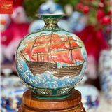  Bình Hút Lộc Họa Tiết Nổi -Thuận Buồm Xuôi gió- Mã Đáo Thành Công-Vẽ Vàng H35 