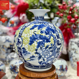  Bình Hút Lộc Nền Gấm Tứ Cảnh H40 