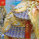  Bảo Bình Cá Chép Hóa Rồng Đắp Nổi Vẽ Vàng 1M10 