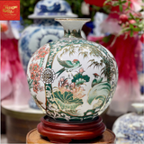  Bình Hút Lộc Tứ Cảnh Vẽ Vàng H30 