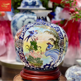  Bình Hút Lộc Tứ Cảnh Vẽ Vàng H30 