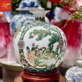  Bình Hút Lộc Tứ Cảnh Vẽ Vàng H30 