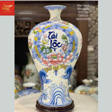  Mai Bình Tài Lộc Nền Gấm H50 