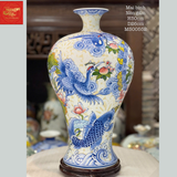  Mai Bình Tài Lộc Nền Gấm H50 