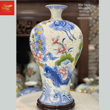  Mai Bình Tài Lộc Nền Gấm H50 