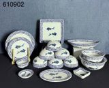  Bộ Đồ Ăn Họa Tiết Cá-Bát Tràng 