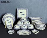  Bộ Đồ Ăn Họa Tiết Cá-Bát Tràng 