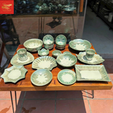  Bộ Đồ Ăn Men Tấm Bát Tràng 