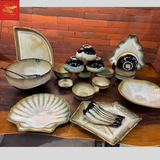  Bộ Đồ Ăn Men Hỏa Biến Bát Tràng 