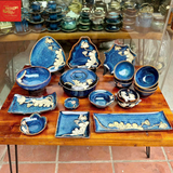  Bộ Đồ Ăn Men Hỏa Biến Bát Tràng 