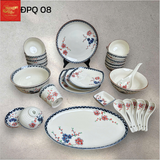  Bộ Đồ Ăn Đào Phú Qúy Bát Tràng 