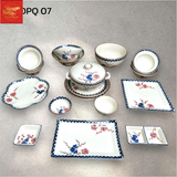  Bộ Đồ Ăn Đào Phú Qúy Bát Tràng 