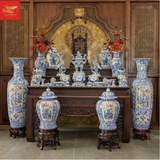  Bộ Đồ Thờ Dệt Gấm Thêu Hoa Men Lam 