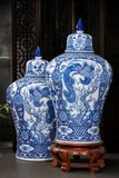  Chóe Phong Thủy Vẽ Tứ Linh Men Lam 
