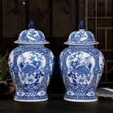  Chóe Phong Thủy -Vẽ Tứ Cảnh Men Lam 