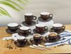 Bộ Tách Cafe Các Dáng Màu Nâu 