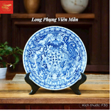  Đĩa Cảnh Vẽ Long Phụng Viên Mãn Phi 30 