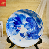  Đĩa Cảnh Vẽ 3D Cá Rồng Phi 40 