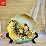  Đĩa Cảnh Vẽ 3D Kim Kê Đại Cát Phi 35 