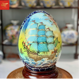  Trứng Tài Lộc Thuận Buồm Xuôi gió- Vẽ Vàng H28 