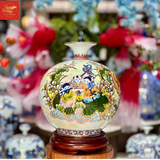  Bình Hút Lộc Bách Nhi Bách Phúc- Vẽ Vàng H35 