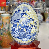 Trứng Tài Lộc Nền Gấm Vẽ Cổ Đồ 