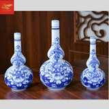  Nậm Rượu Men Lam Hoa Sen 