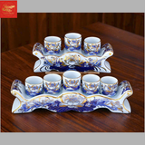  Kỷ Ngai Men Lam Vẽ Vàng 