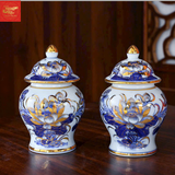  Chóe Thờ Hoa Sen Men Lam Vẽ Vàng 