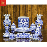  Bộ Đồ Thờ Men Lam Bát Tràng 