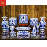  Bộ Đồ Thờ Men Lam Bát Tràng 