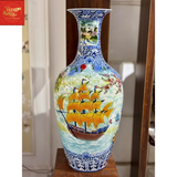  Bảo Bình Vẽ Nhị Cảnh Công Danh Phú Qúy-Thuận Buồm Xuôi gió H1M 