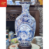  Bảo Bình Nền Gấm Ngọc Vẽ Vàng H60 