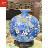  Bình Hút Lộc-Mã Nghênh Phúc Lộc Vẽ Vàng H32 