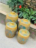  Hũ Gạo Tứ Qúy-Màu Hoàng Thổ 