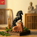  Linh Vật-Cát Mã Phú Qúy -Màu Đen Bóng 